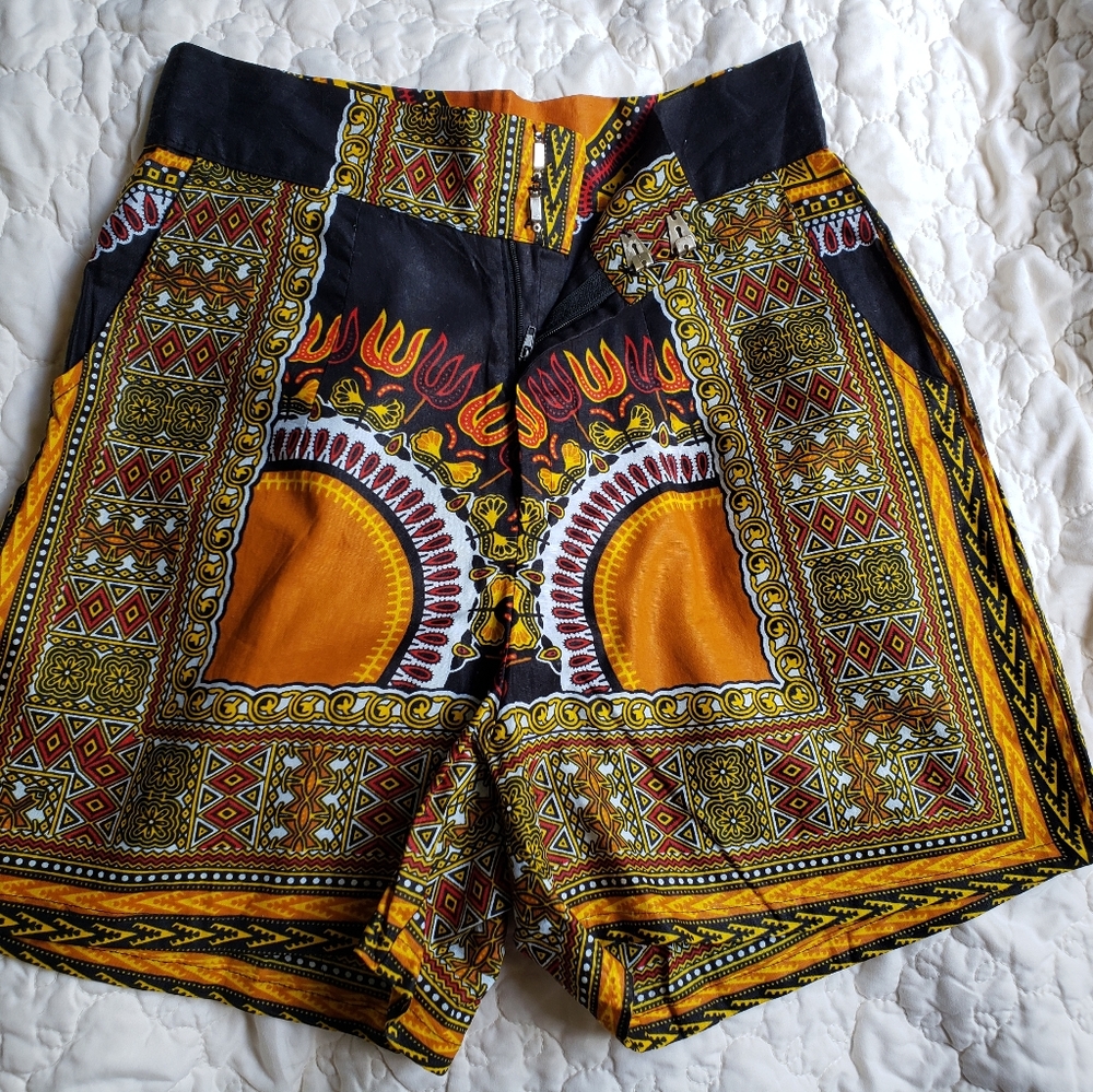 African Print Shorts